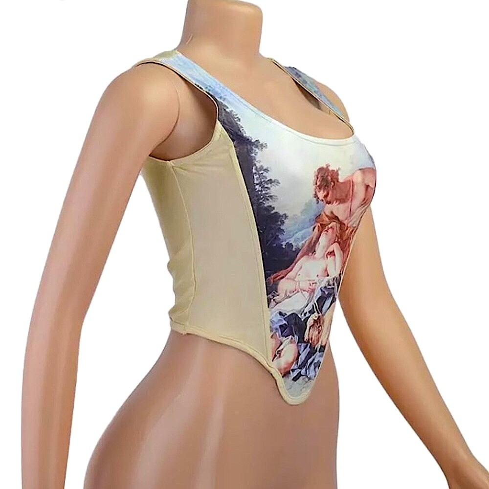 HP!✨Renaissance art boned corset top - Picture 7 of 16